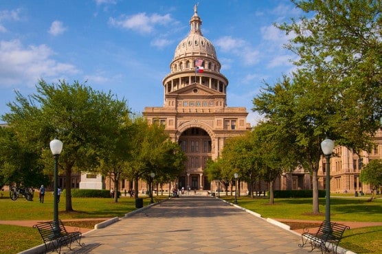 The Texas State Capitol building in Austin, near the race finish line. (Photo by Stuart Seeger/flickr)