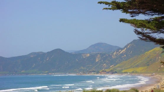 Surfers Point Marathon course on Ventura Beach