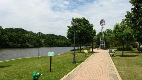 What the Riverwalk along the Fox River looks like near Batavia, Ill. (Photo by Chris Phan/flickr)
