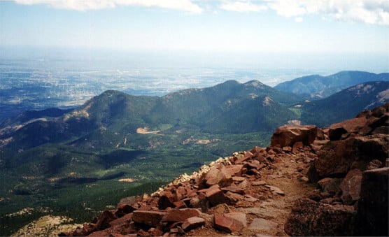 The view from Pikes Peak. (Photo by David Wilson/flickr)