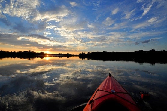 Kayaking at the LSU lakes in Baton Rouge, La. (Photo by Theodore Scott/flickr)