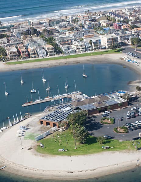 The Mission Bay Aquatic Center near the Mermaid Half Marathon San Diego