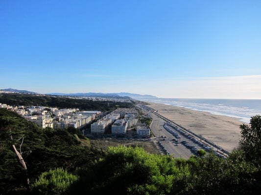 Golden Gate Park, the Great Highway and Ocean Beach in San Francisco, Calif. (Photo by Eugene Kim/flickr)