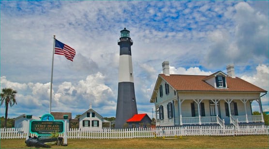 The historic Tybee Island Light Station. (Photo by Ron Cogswell/flickr)