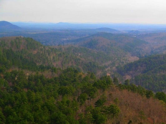 View of the Ouachita Mountains from Hot Springs National Park, Arkansas. (Photo by Ken Lund/flickr)