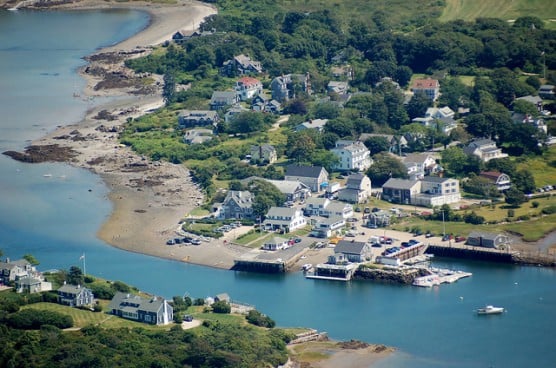 Biddeford Pool, Maine, as seen from the air. (Photo by Ian Bruce/flickr)