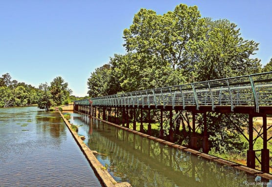 The Augusta Canal Pedestrian Bridge in Augusta, Ga. (Photo by Ryan Johnson/flickr)