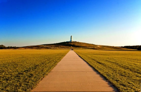 The Wright Brothers monument in Kitty Hawk, N.C. (Photo by Eric Anestad/flickr)