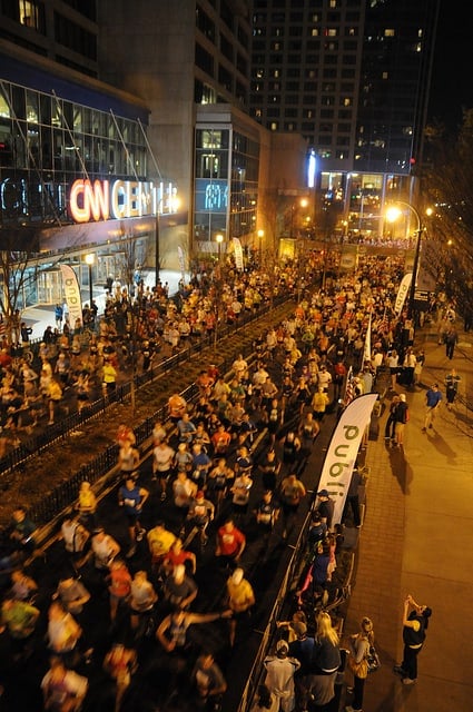 The start of the Publix Georgia Marathon & Half Marathon in March 2012. (Photo by Fire Inc Atlanta/flickr)