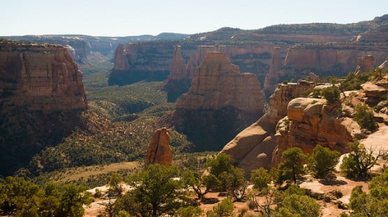 Looking over Window Rock in Colorado National Monument near Grand Junction, Colo. (Photo by sqfp/flickr)