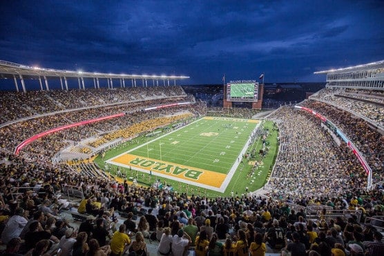 Baylor University's McLane Stadium, where the race finish line for 2015 will be. (Photo by Idibri/flickr)