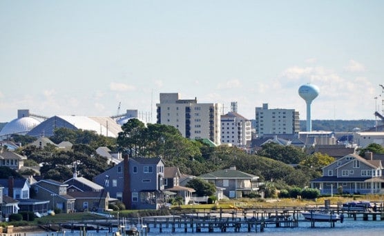 A view of Atlantic Beach and Morehead City, North Carolina. (Photo by James Willamor/flickr)