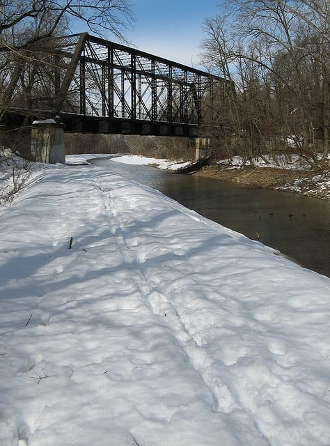 What the C&O Canal Towpath can look like in winter. (Photo by snapzdc/flickr)