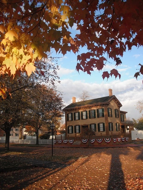 Abraham Lincoln's home in Springfield, Illinois. (Photo by Matt Turner/flickr)
