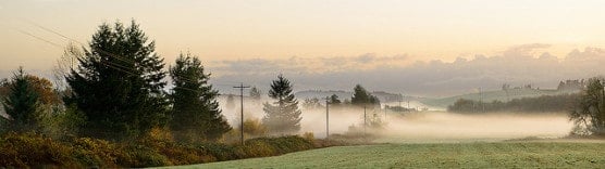 Foggy morning scene in Corvallis, Oregon, in December 2012. (Photo by Bill Young/flickr)