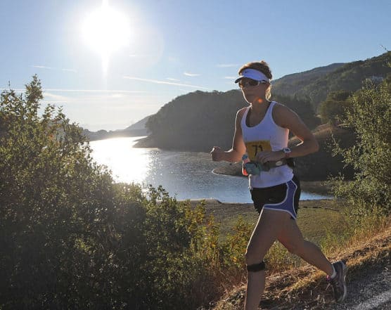 A runner treks the course at the 2012 Morgan Hill Half Marathon in Morgan Hill, Calif. (Photo by Joe Nuxoll/flickr)