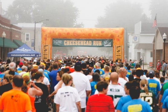 The starting line at the 2014 Cheesehead Run. (Courtesy Cheesehead Run)