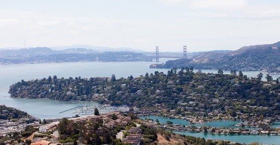 View of Tiburon and San Francisco Bay. (Photo by Didier Bigand/flickr)