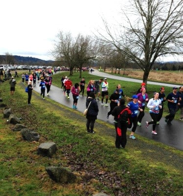Rain Run Half Marathon participants