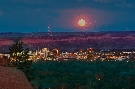 A view of downtown Billings, Montana, seen from Zimmerman Park. (Photo by Wikimedia Commons)