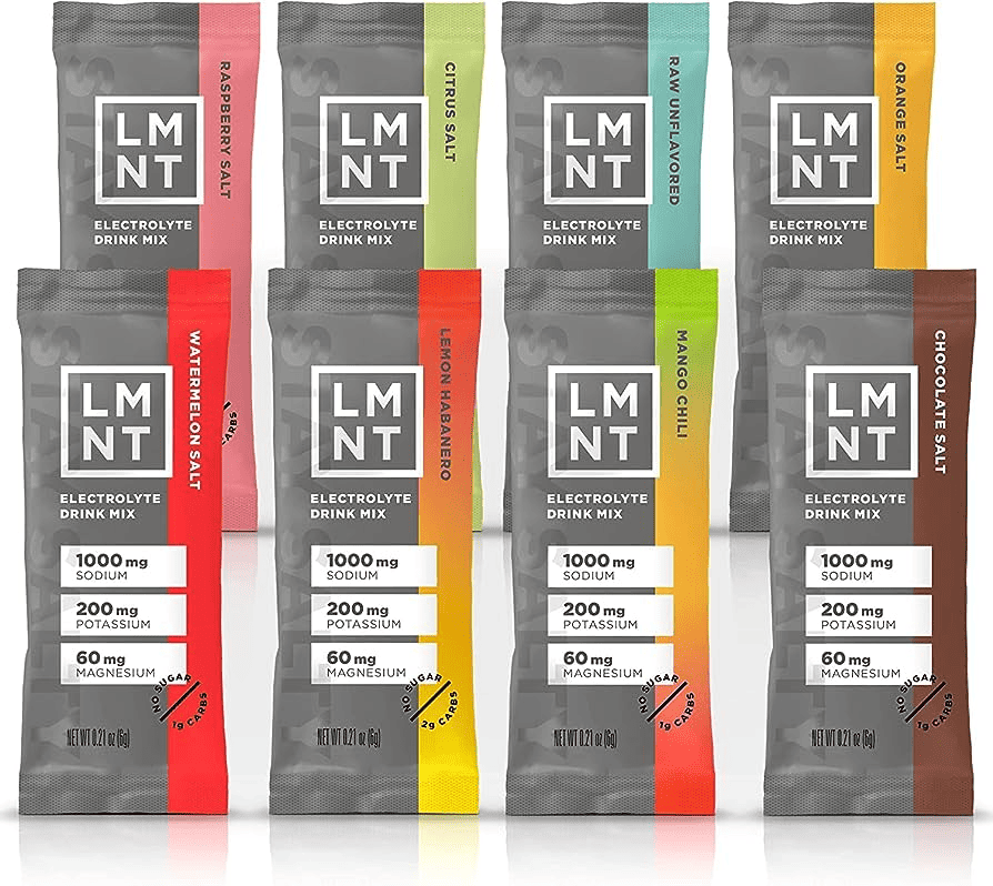 LMNT an electrolyte supplement for runners.