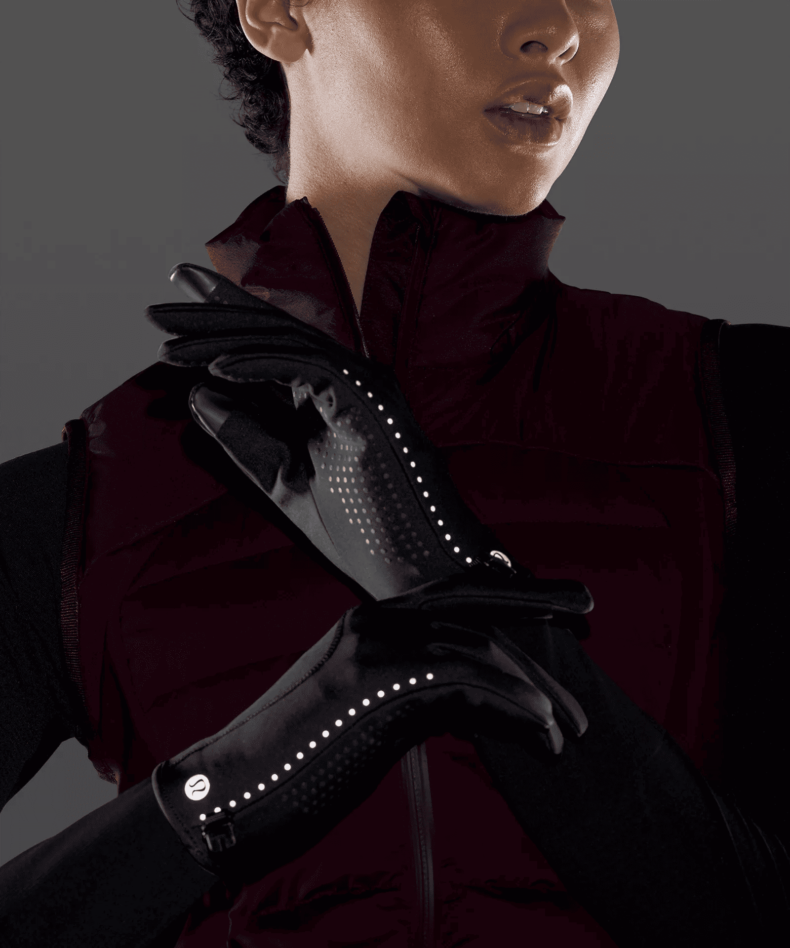 Running gloves from lululemon part of cold weather running gear.