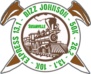 Bizz Johnson 50k, Marathon, Half Marathon & 10k logo
