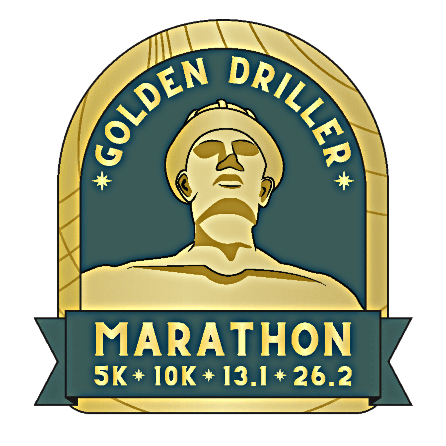 Golden Driller Marathon Half Marathon 10K & 5K logo