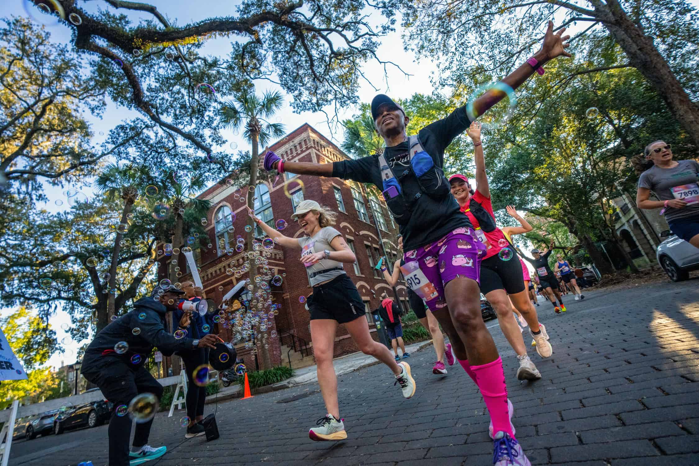 runners during the every woman's marathon