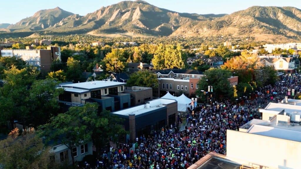 Runners in The Boulderthon Half marathon, one of the fastest growing half marathons in the U.S.