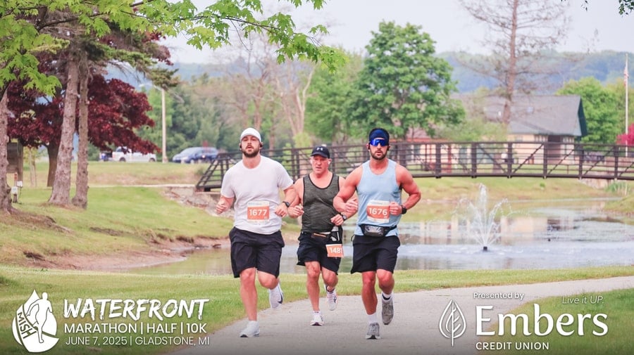 MISH Waterfront Marathon in Gladstone, MI experience and scenery