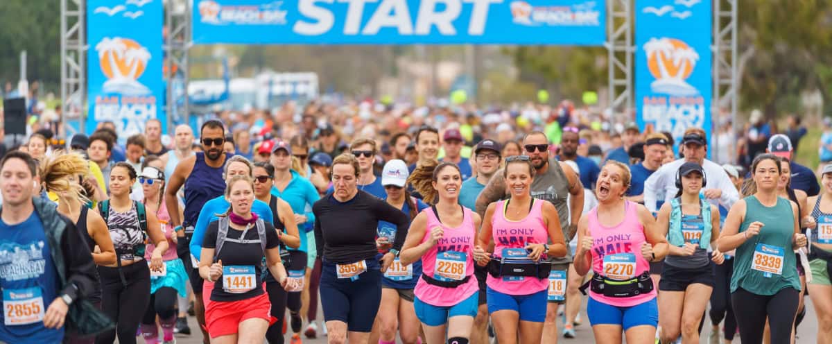 San Diego Beach and Bay Half Marathon experience and scenery